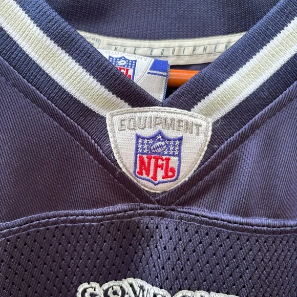 Dallas Cowboys Jersey Mens Adult Large Blue Drew Bledsoe Reebok NFL Football #11 - Picture 5 of 10